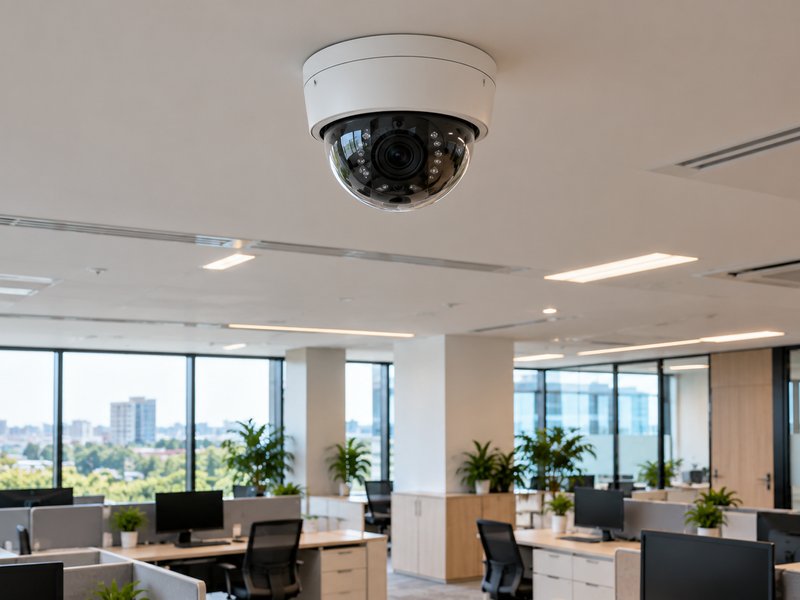 Modern office space representing workplace CCTV installation
